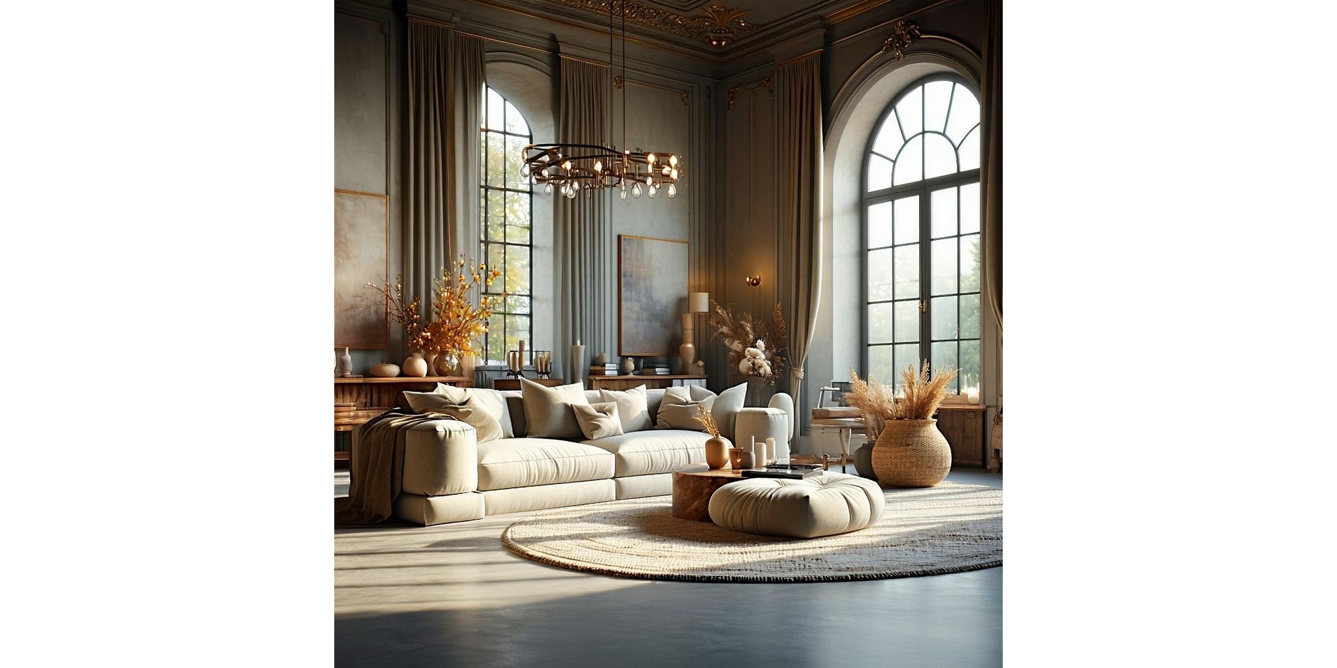 Elegant French-designed living room styled with Maison d'Art et Co decor